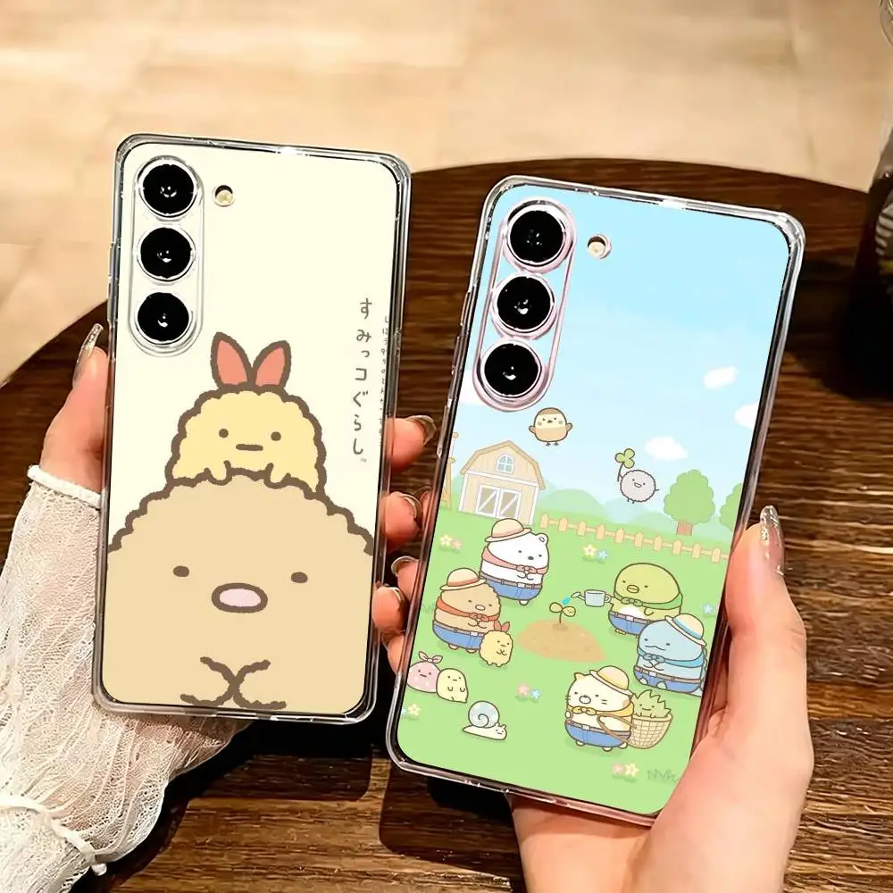 Sumikko-O Gurashi-I Cute  Clear Hard Phone Case For Samsung Galaxy A91,80,73,72 ,71,53,52,32,31,22,21s Transparent