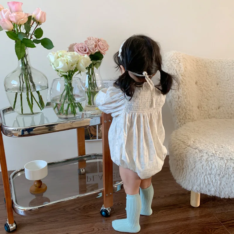 Monos de princesa coreana para niñas, ropa de bebé, moda Simple y encantadora, Primavera, novedad de 2024