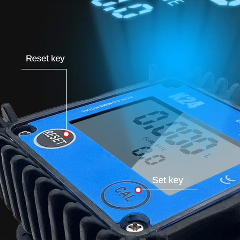 

AA81-G1/4Inch G1inch Minor Flow Digital Display Meter Gear Flow Meter Gasoline Oil Hydraulic Oil Soy Oil Water Reusable 0.2-10L/