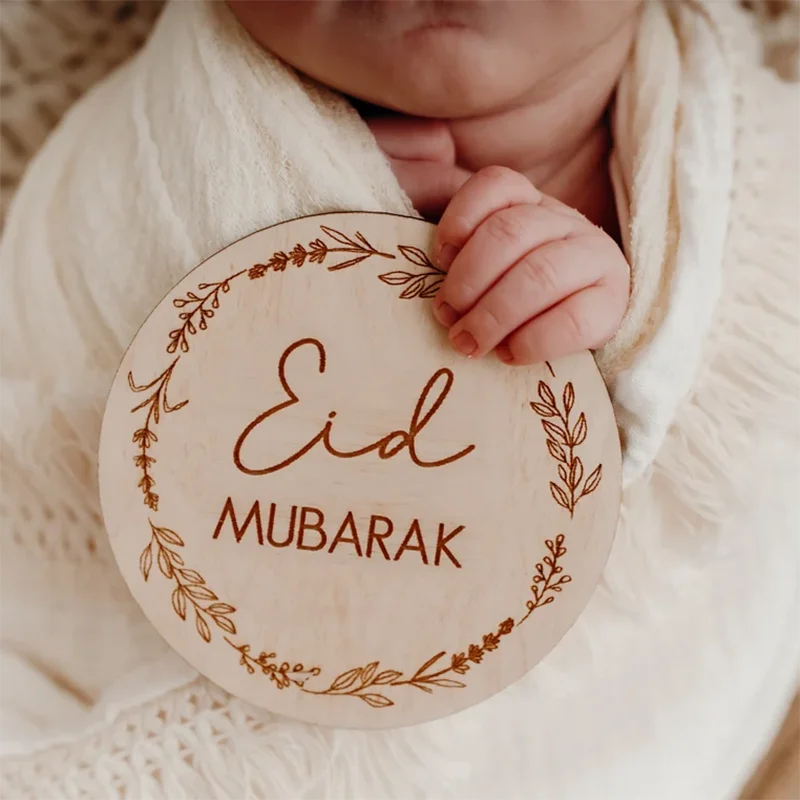 Mi primer Ramadán EID MUBARAK Kit de tiro de hito para bebé con accesorios de Ramadán para recién nacidos musulmanes y mamás embarazadas, regalo para bebé