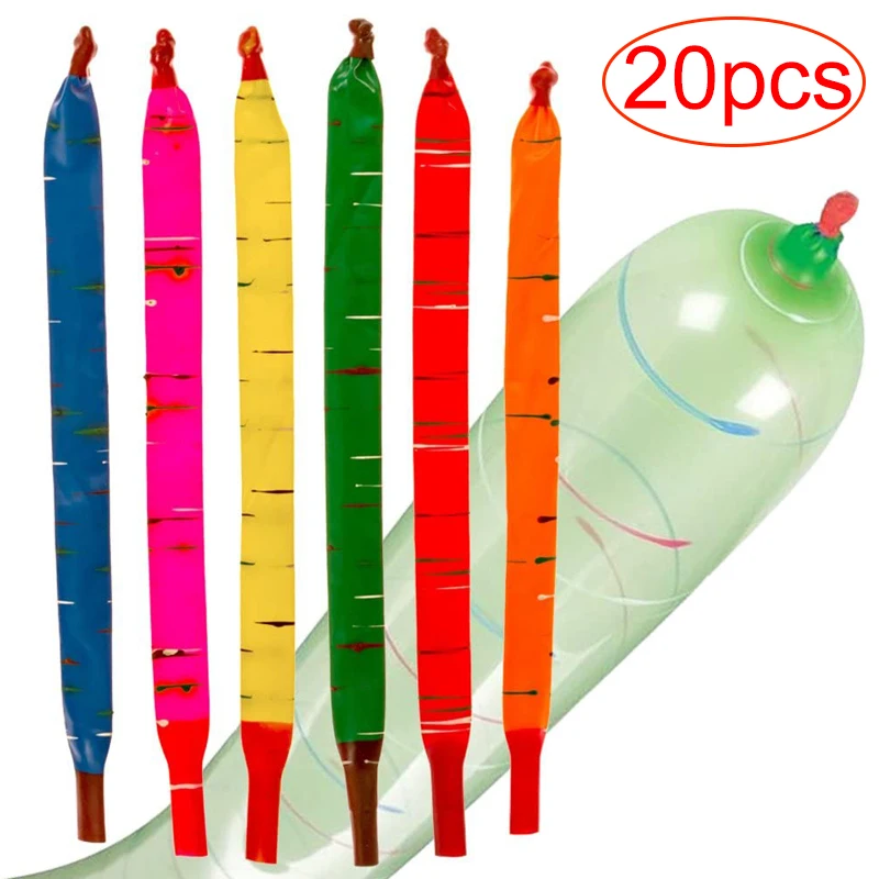 10/20PCS Rocket Long Balloons Inflatable Flying Air Balls Toys Children Birthday Party Decoration Latex Balloons Classic Toys