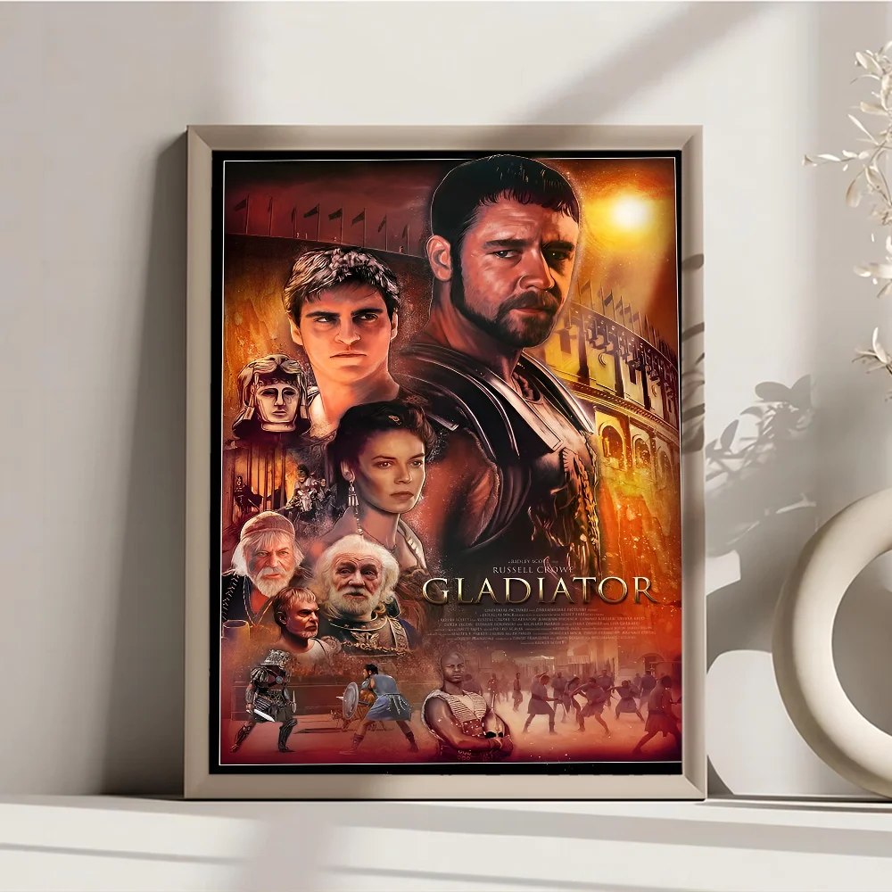 1 قطعة المصارع الفيلم الكلاسيكي المشارك الفيلم لزجة الملصقات الرجعية كرافت ورقة ملصق DIY بها بنفسك غرفة بار مقهى الجمالية الفن طلاء جدران #5