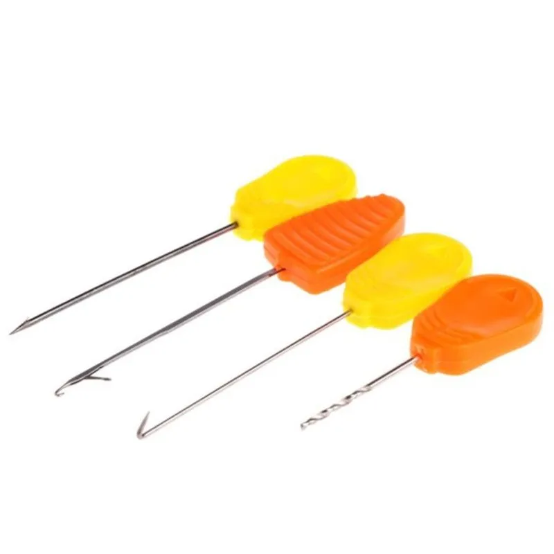 

4pcs Carp Fishing Tools Rigging Baiting Needles Boillie Drill Needle Crochet Hook Fishing Lure Baits Peche De La Carpe Tackle