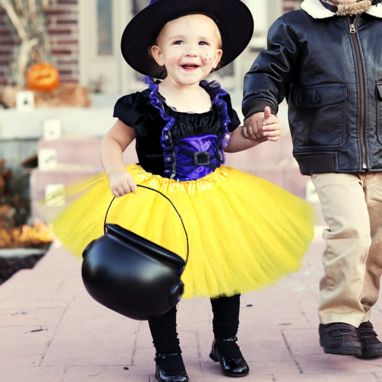 1Set Child Halloween Costume Gauze Skirt Headband Premium Material Kids Cosplay Clothing Comfortable Party Performance Outfit