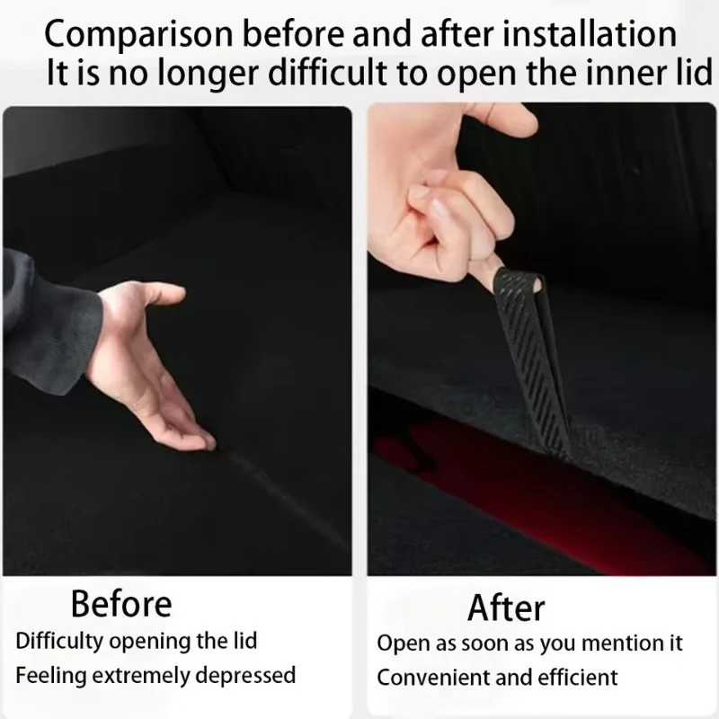 Rear Trunk Lid Pull Strap for Tesla Model Y 2021-2026 Juniper Launch Drawstring Rope Open Cover Handle Organizer Car Accessories