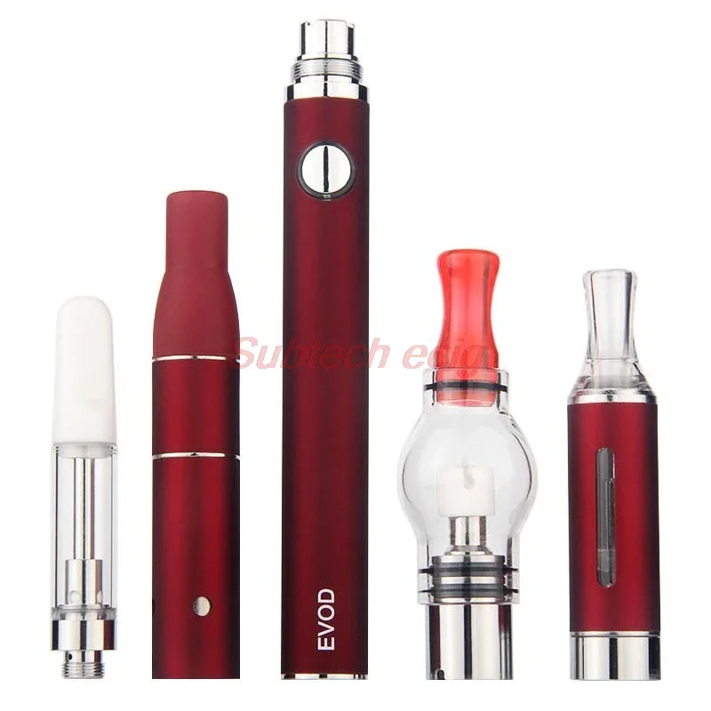 4 in 1 Vapor izer Evod Vape Pen Starter Kits mit vor CC-ELL g5 trockenem Kraut mt3 eliquid Glaskugel Wachs Zerstäuber dicke Öl ecigs