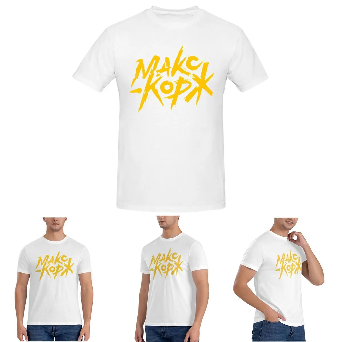 

Max Korzh Fan Makc Kop T-Shirt for Men Cotton Plus Size T Shirts Men's Short Sleeve O-Neck Summer Clothes Tops S-6XL