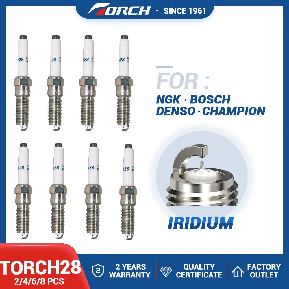 

2-8PCS Replace for Torch YH7RTIP-7B for ILNFR7A7G China Original Spark Plugs Torch 28 Iridium Platinum Automobile Candles Power