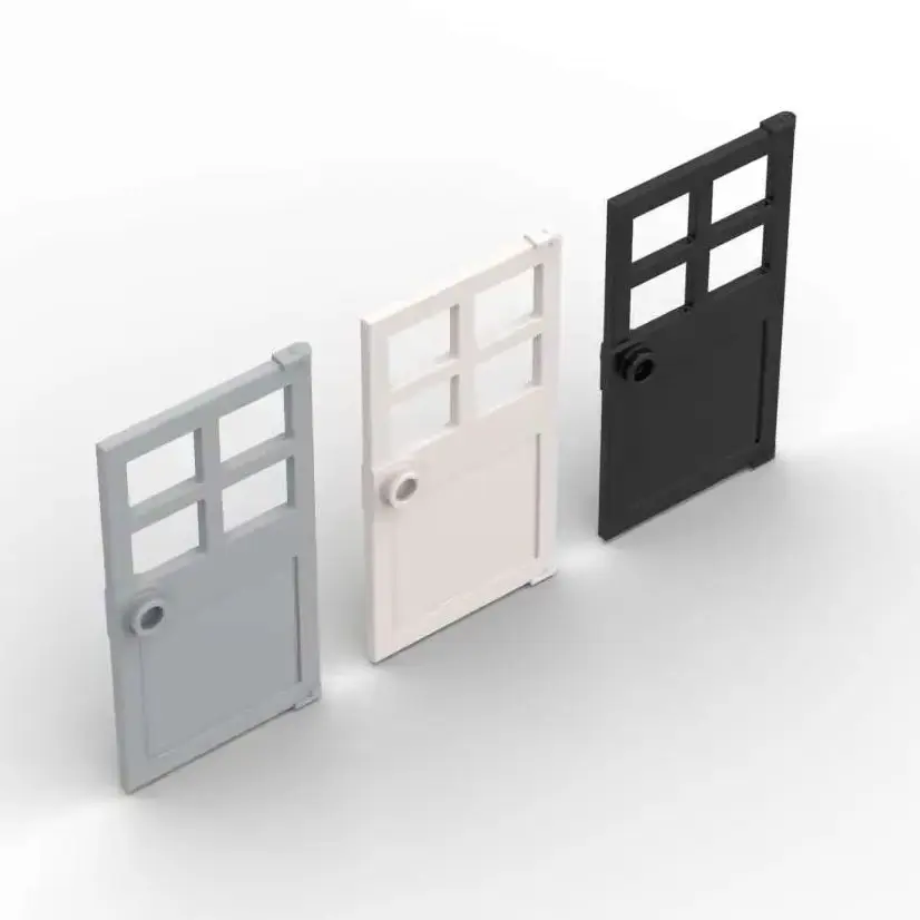 

MOC 10 шт. 60623 с 4 панелями и ручками-шпильками, кирпичи, дверные 1x4x6, адаптивные строительные блоки, забавные игрушки для взрослых и мальчиков, подарки на особый день