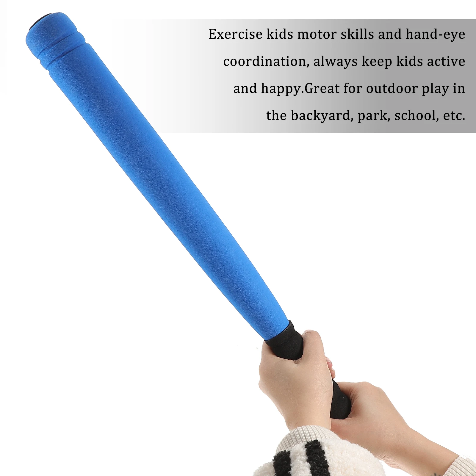 Bate de béisbol para niños, esponja EVA de PVC gruesa, juguete para exteriores, diversión para niños, promueve la interacción, ejercicio, coordinación, juguetes