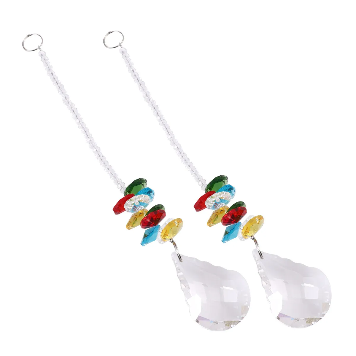 

2 шт. хрустальные подвесные украшения: граненые радужные призматические шары для окон, люстр, штор, свадеб, фен-шуй, солнечных ловцов