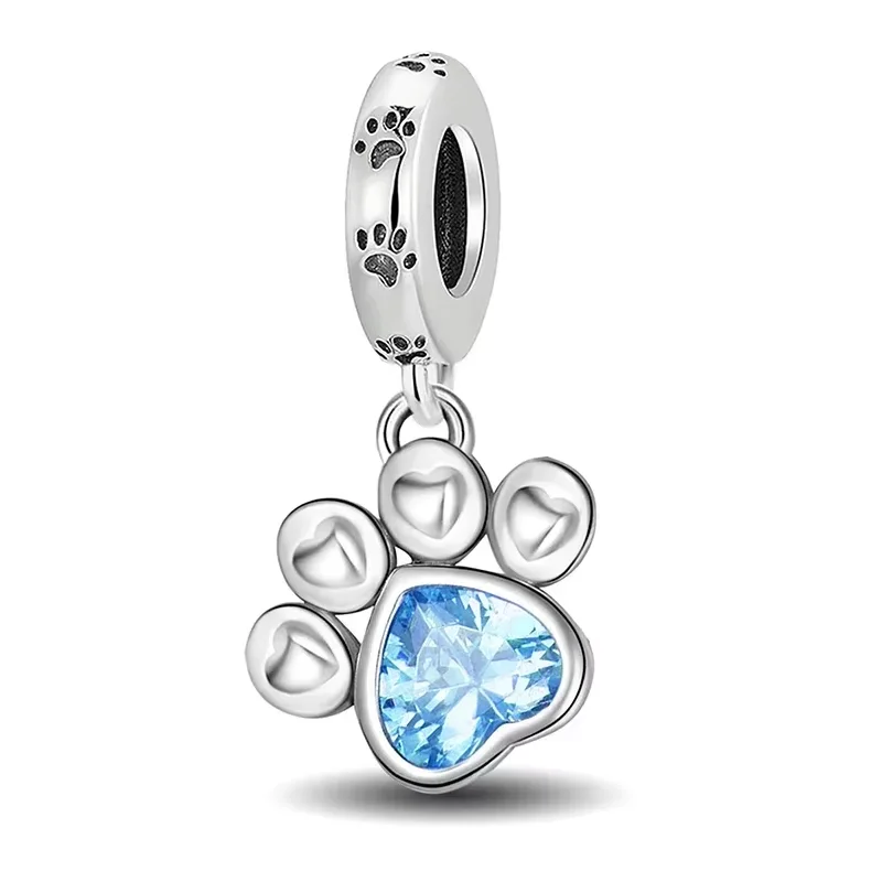 925 Sterling Silver Romantic Zircon Red Love Heart Charms Beads Fit Original Pan Bracelet Bangles DIY Fine Jewelry For Women - view 6