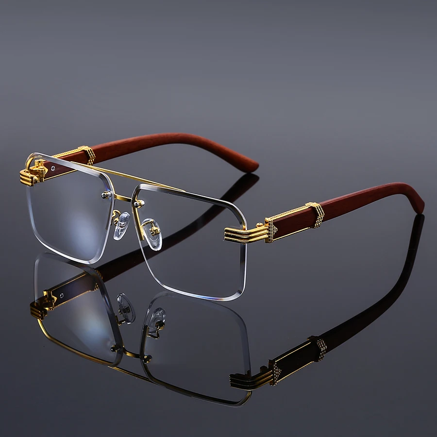 Textured Double-Bridge Fashion Sunglasses