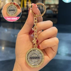 Car Emblem Keychain Metal Key Ring Zinc Alloy Key Accessories for Nissan X-trail Qashqai Note Juke Sentra Patrol Navara Micra