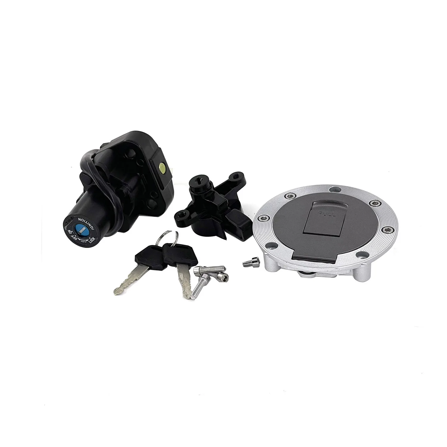 

Ignition Switch Gas Fuel Tank Cap Cover Seat Lock Set W/ Keys For Yamaha YZF600R YZF1000R XJR 1200 XJR1300 XJR400 FZ400