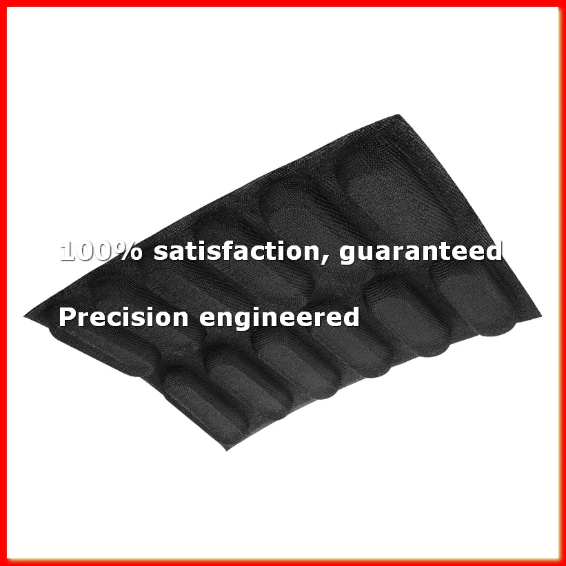 12 Holes Silicone Pan-Non-Stick Perforated French Bread Pan Forms,Hot Dog Molds, Baking Liners Mat Bread Mould-A09G