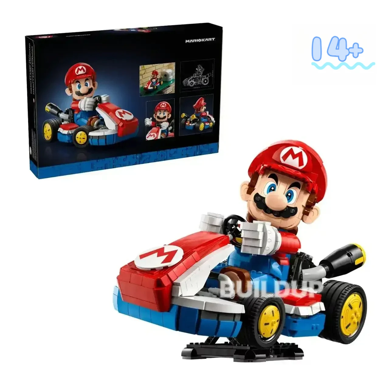 Disney In Stock 72037 Mario Kart Building Blocks Game Model Collectible Decor for Home & Gift for Enthusiasts