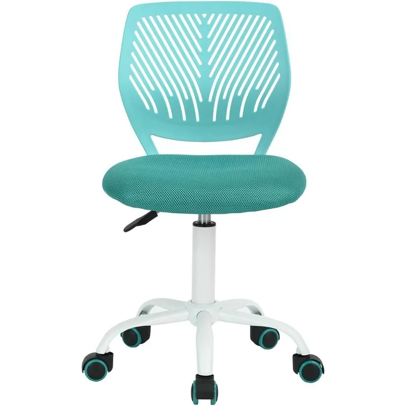 Writing Task Chair 360 Swivel,Low Mid PP Mesh Back Fabric Seat, Height Adjustable, Rolling Castor,W15.7”xD15.2”x H29.5-34.2