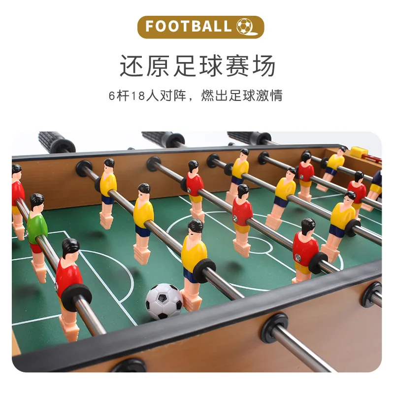 Children's Table Wooden Football Toy Table Game Double Play Parent-child Interaction Boy Educational Thinking Training