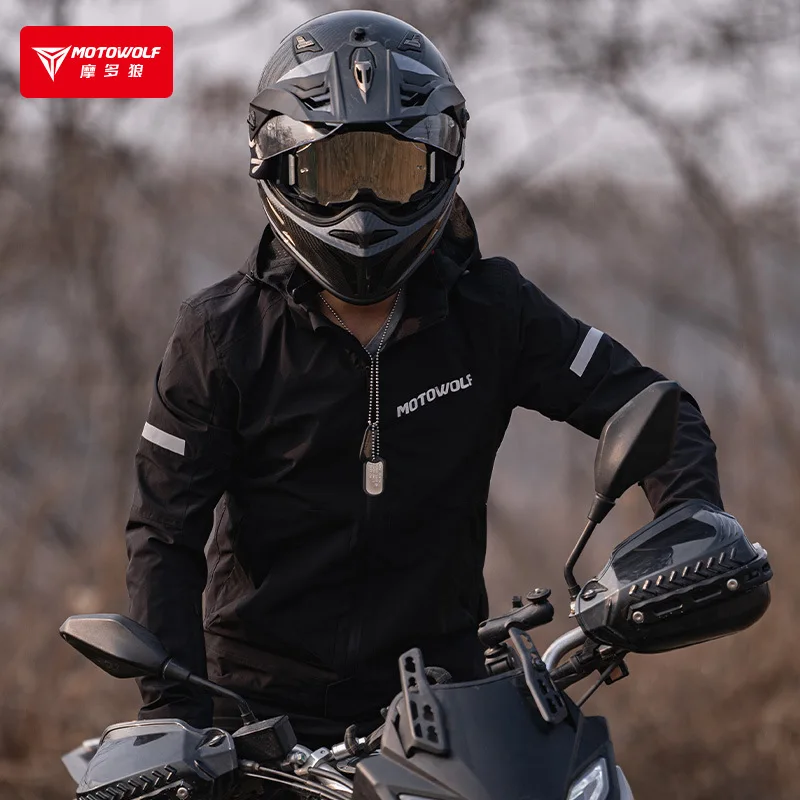 Spring and Summer Motorcycle Riding Windbreaker Motorcycle Suit Anti-Fall Breathable Racing Storm Jacket Four Seasons Windproof