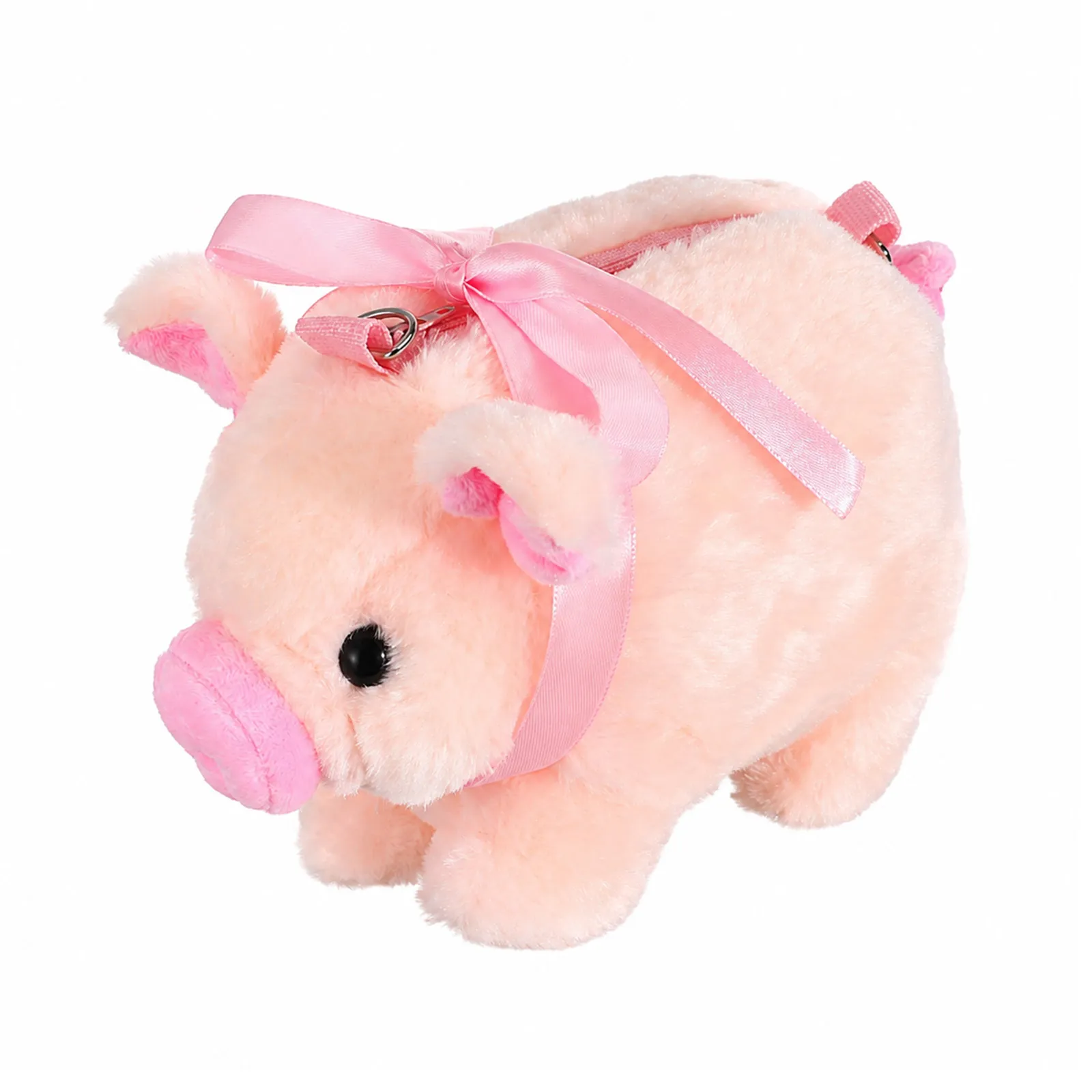 1Pcs Adorable Mini Pig Design Lightweight Student Bag for Girls Women Portable Phone Storage Pouch Large Capacity Sundries