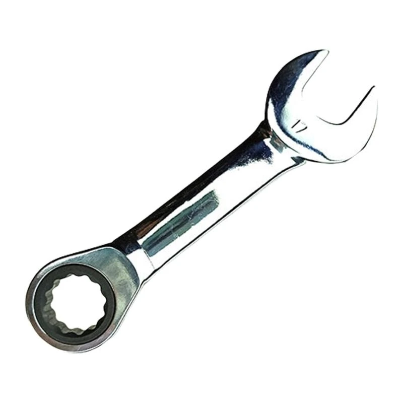 

652F 8-18mm Ratchet Socket Wrench Spanner Short Handle 72 Tooth Reversible Combination Single Wrench Quick Open Spanner