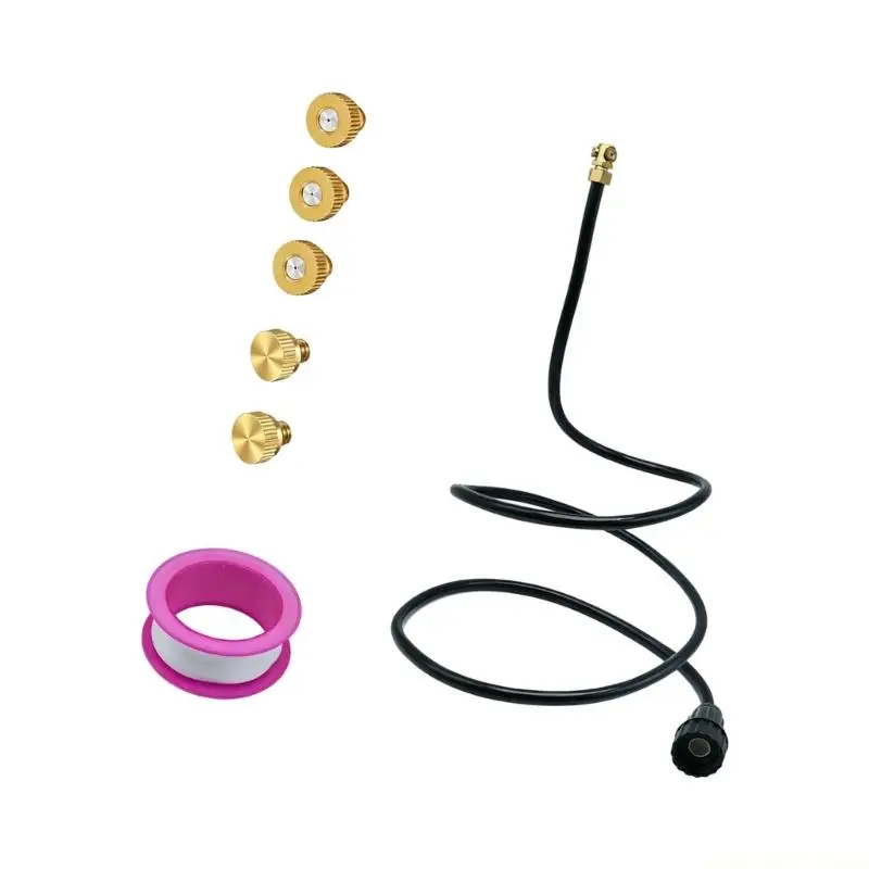 QX2E Outdoor Hose Diffuser with Flexible PVC Tube for Backyard Seating
