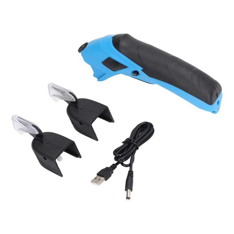 

WISH Сверхмощные аккумуляторные электрические ножницы для резки ткани USB Re-Able Cutter Ножницы с 2-лезвийными ножницами