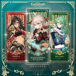 Genshin Impact Collection Kartenspiele Klee Nahida Alhaitham Baizhu Cosplay Requisiten Anime Tarot Kartenspiel Sammlung Karten Geschenk Spielzeug