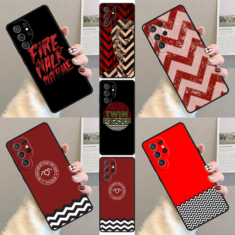 

Twin Peaks Fire Walk With Me Phone Case For Samsung Galaxy S23 S21 S20 FE S24 S25 S22 Ultra Note 10 20 Plus Silicone Cover