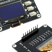 0.96-inch OLED Display Screen White/Blue 12864 Screen Module With Matrix 4 Key Interfaces Keyboard IIC SSD1315