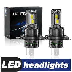 H4 LED Powerful Car Headlight Bulbs 9003 HB2 High Low Beam 30000LM Super Bright Canbus Auto Lights Turbo Led Lamps 12V 6000K