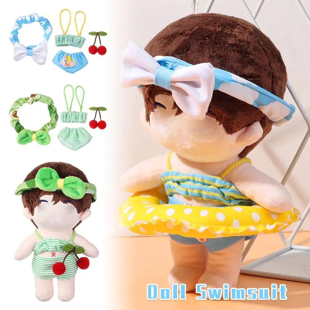 Gift Playing House Changing Dress Game 20cm Doll Swimsuit Toys Clothes Printed Pattern Miniature Bikini