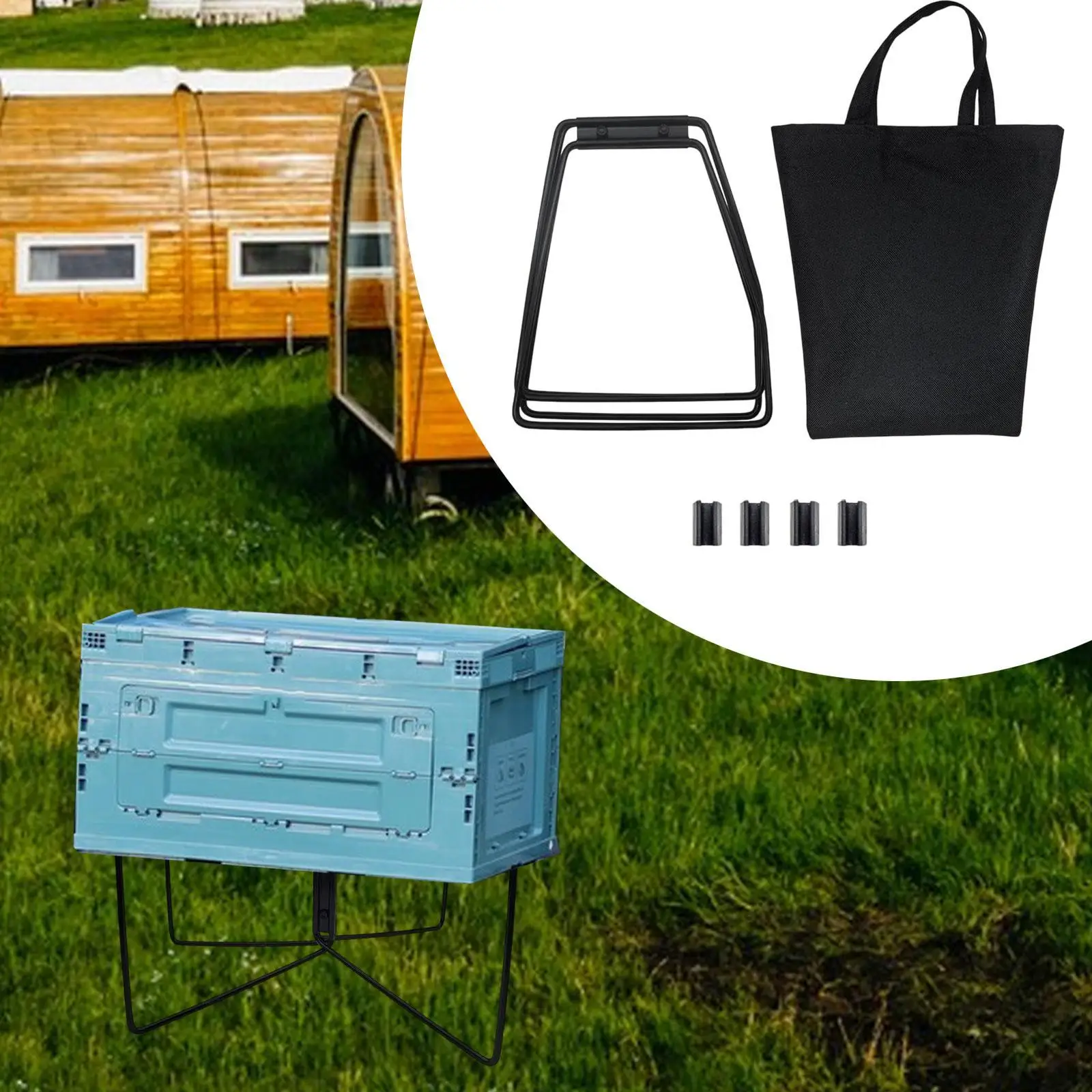 حامل تبريد قابل للطي، حامل صندوق ثلج، حقيبة ثابتة ومتعددة الأغراض #1