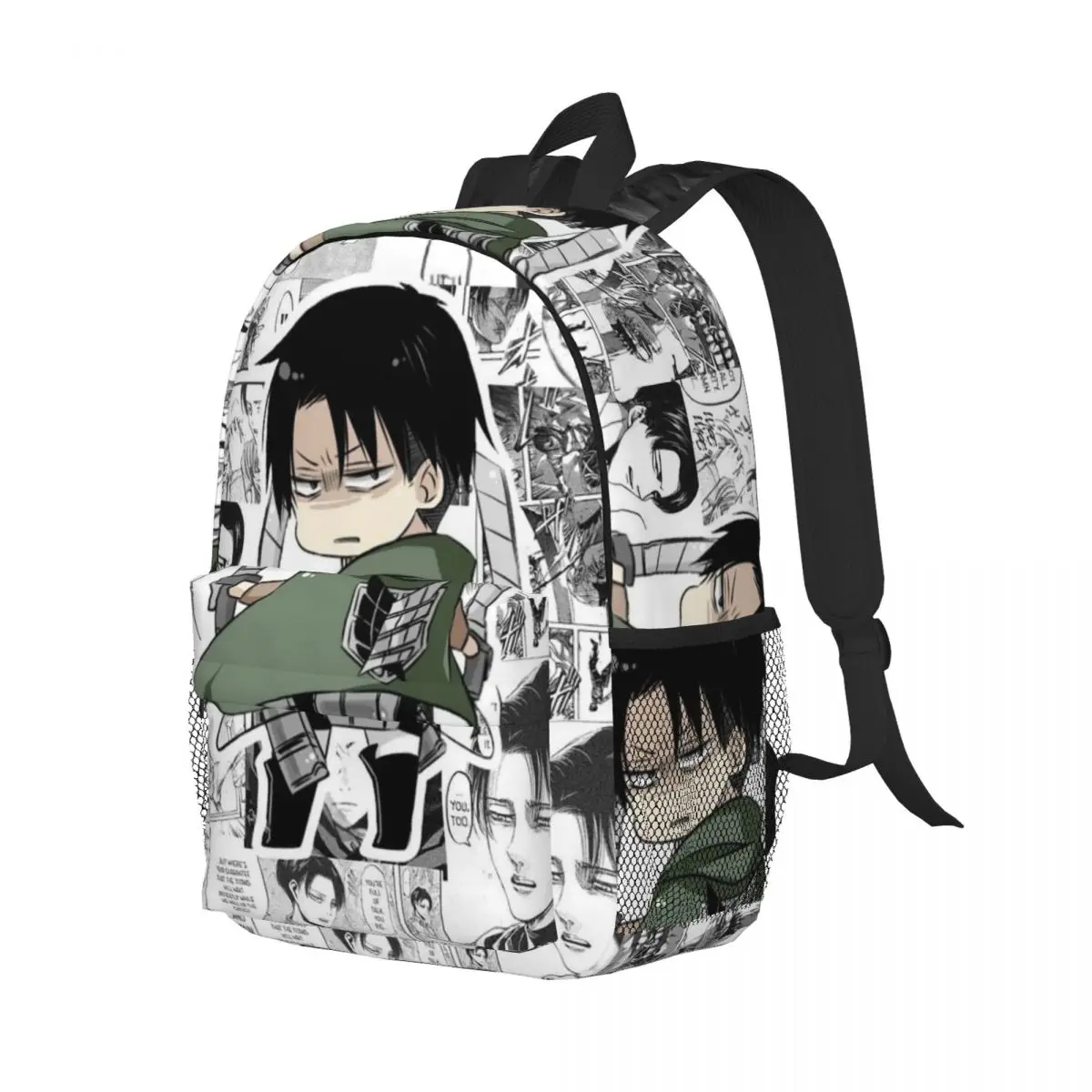 

Рюкзак Levi Ackerman Attack On Titan, студенческая сумка для книг для мальчиков и девочек, детская школьная сумка, сумки на плечо для ноутбука для мужчин и женщин
