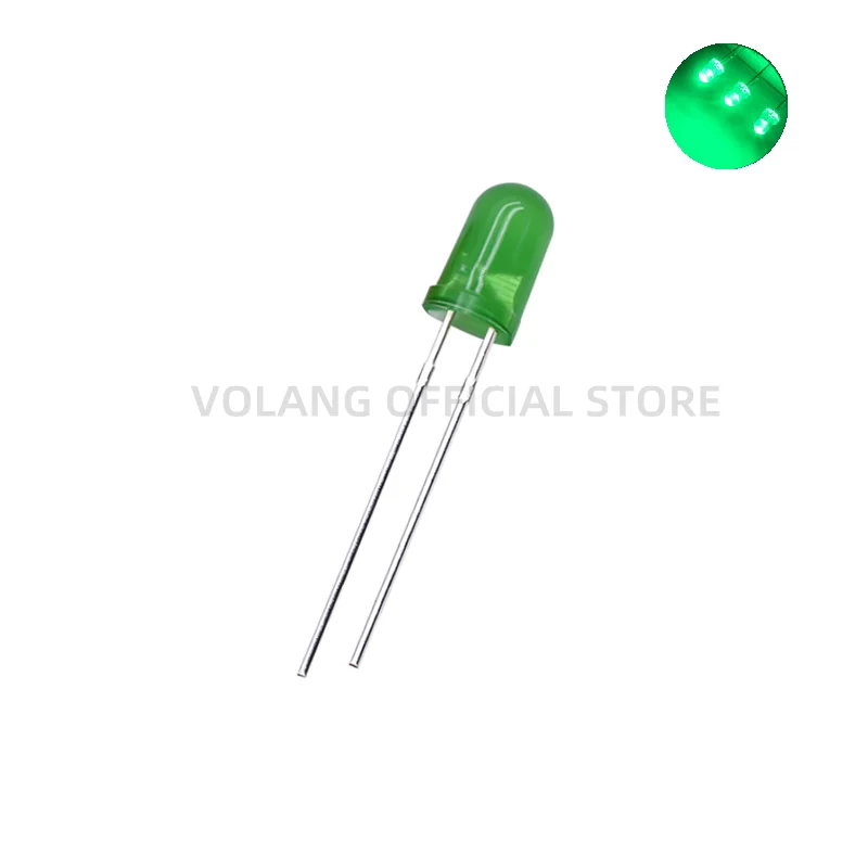 100pcs 3mm LED Diode F3 Assorted Kit White Green Red Blue Yellow Orange White FOG DIP DIY Hight Light Emitting Diode