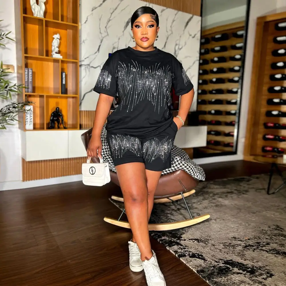 

Faionable круглый Ne ort Sve Top And ort Повседневный блестящий комплект из двух предметов Длинные брюки Весна 2025 Нейтральный женский E...