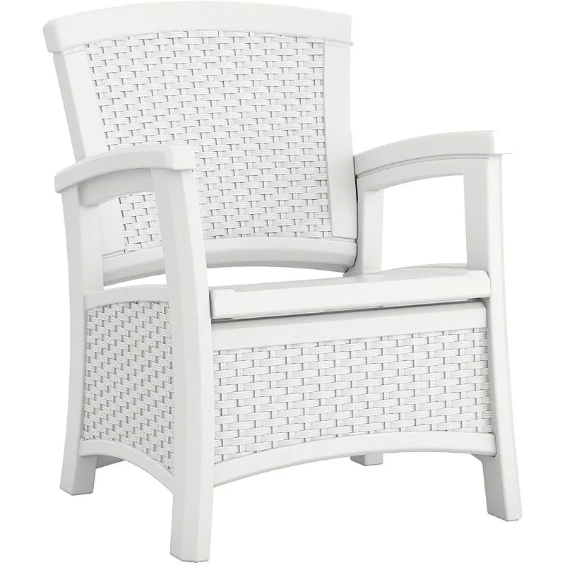 Elements Club Chair with Storage   Lightweight, Resin, All-Weather Storage Chair   Built in Storage Capacity up to 11 lbs.