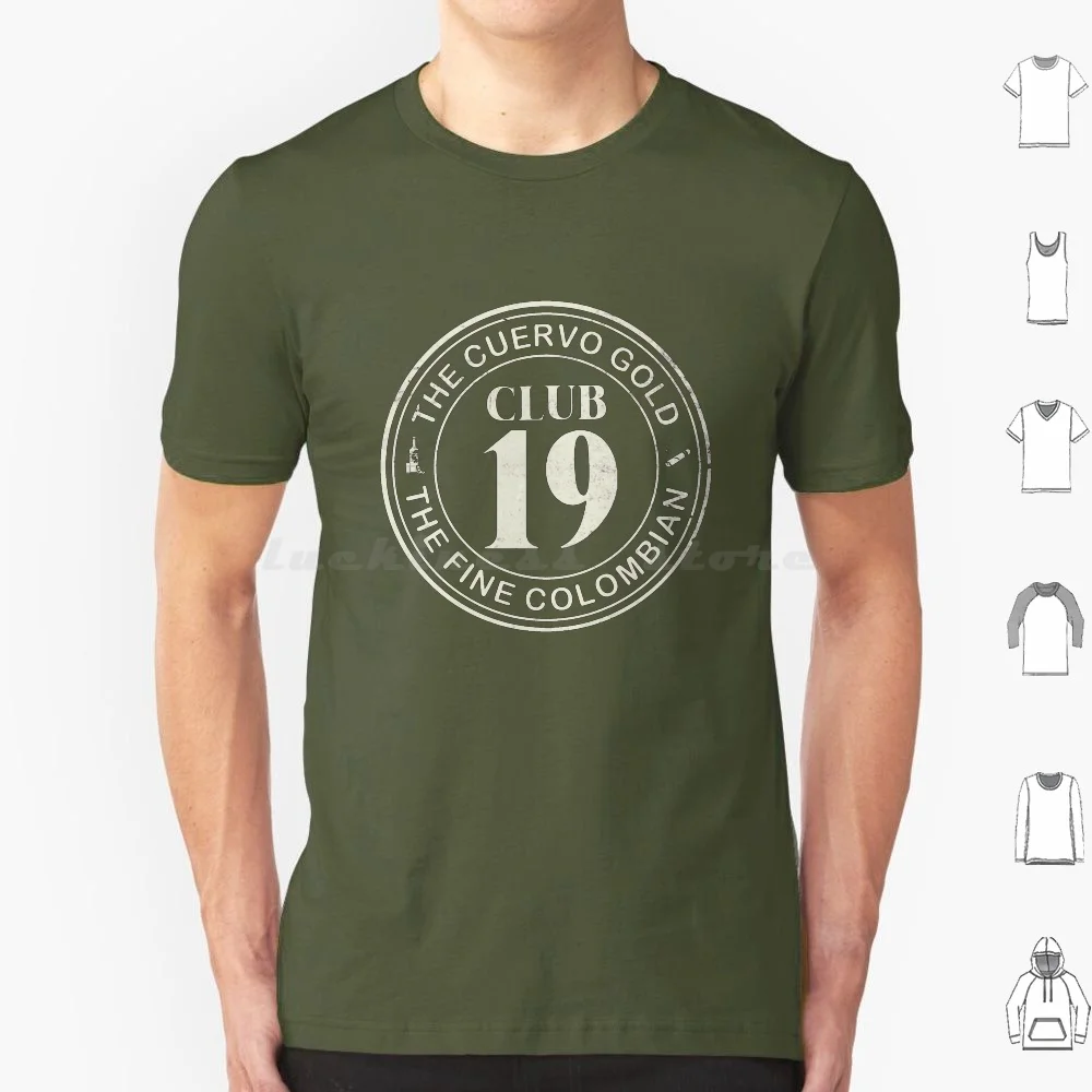 Camiseta Steely Dan Club 19, talla grande, 100% algodón, música de los años 70, cigarros, clubbing, Cuervo colombiano, retro, tequila, vintage