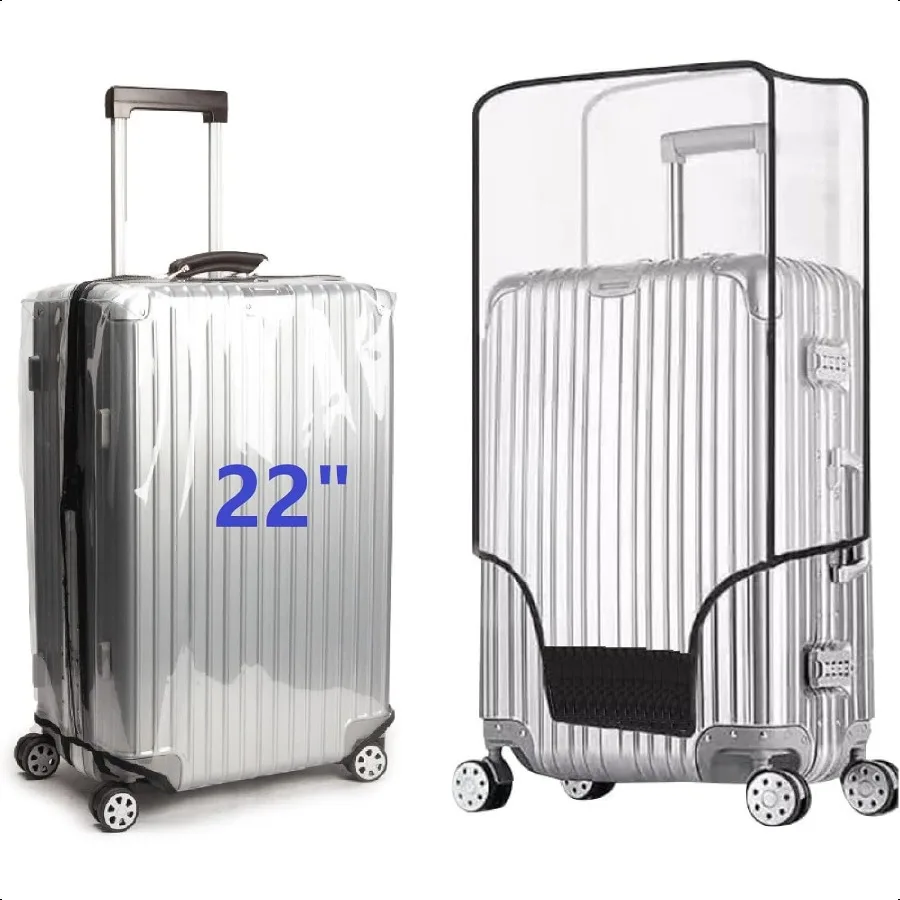 

Clear PVC Suitcase Cover Protectors Transparent Lage Covers Waterproof Wheeled Suitcase Dust Cover Dustproof Travel Lage Sleeve