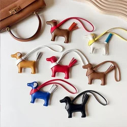New Sheepskin Cute Dog Keychain Multi-color Animal Car Keyring Hanger Fashion Bag Pendant  Jewelry Trinket Key Holder Gift