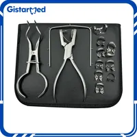 GISTAR 12pcs/Set Dental Dam Hole Perforator Set for Dentist Rubber Dam Puncher Lab Orthodontic Tools Clip
