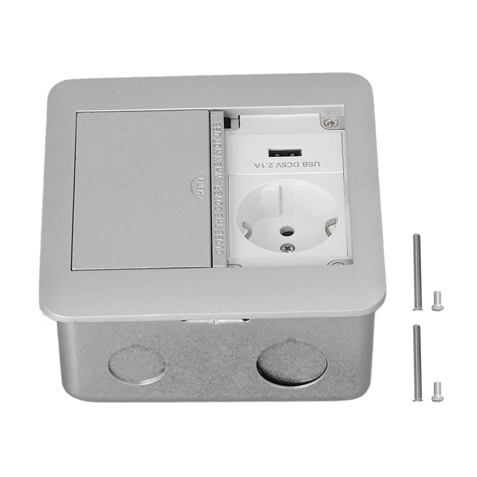 

EU Embedded Concealed Socket Flame Retardant Waterproof 250V Standard Grounding Power Outlet Design