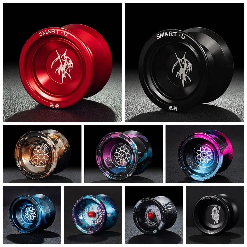 

Fashion 10 Ball Bearing Metal Yoyo High Speed Unresponsive Yo Yo Toys Spinning String Alloy Aluminum Yoyo Ball Kids Gift