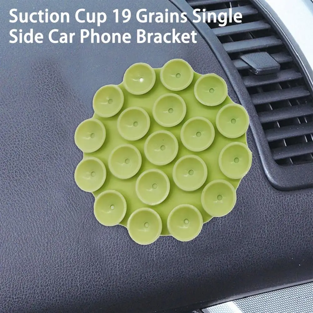 Car Phone Bracket Strong Suction Anti-falling Silicone 19 Grains Single Side Suction Cup Phone Holder Home Supply