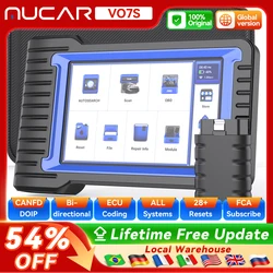 MUCAR VO7 VO7 S CANFD Auto Scan Best Professional Car Diagnostic Tool All System 28 Reset ECU Coding Bi-directional OBD2 Scanner