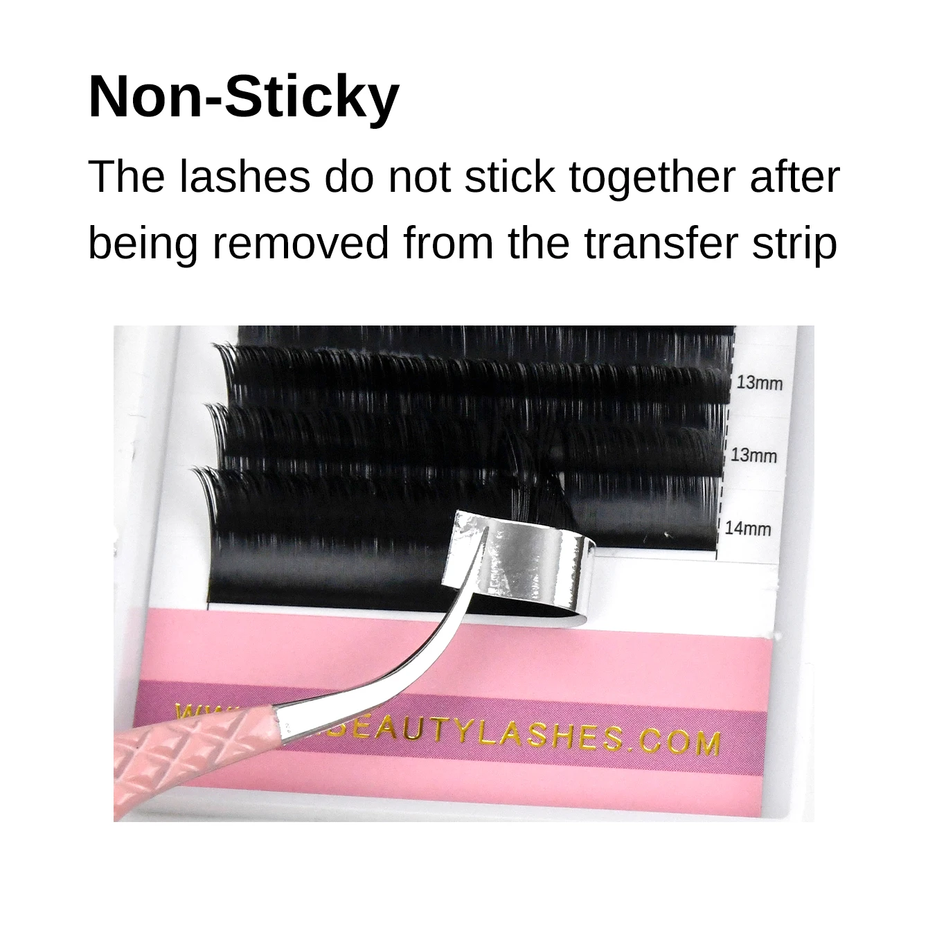 ARTSTAR 12Rows Mink False Eyelashes  Individual Natural Lash  L M Curl Matte Black Eyelash Extensions Supplies for Makeup