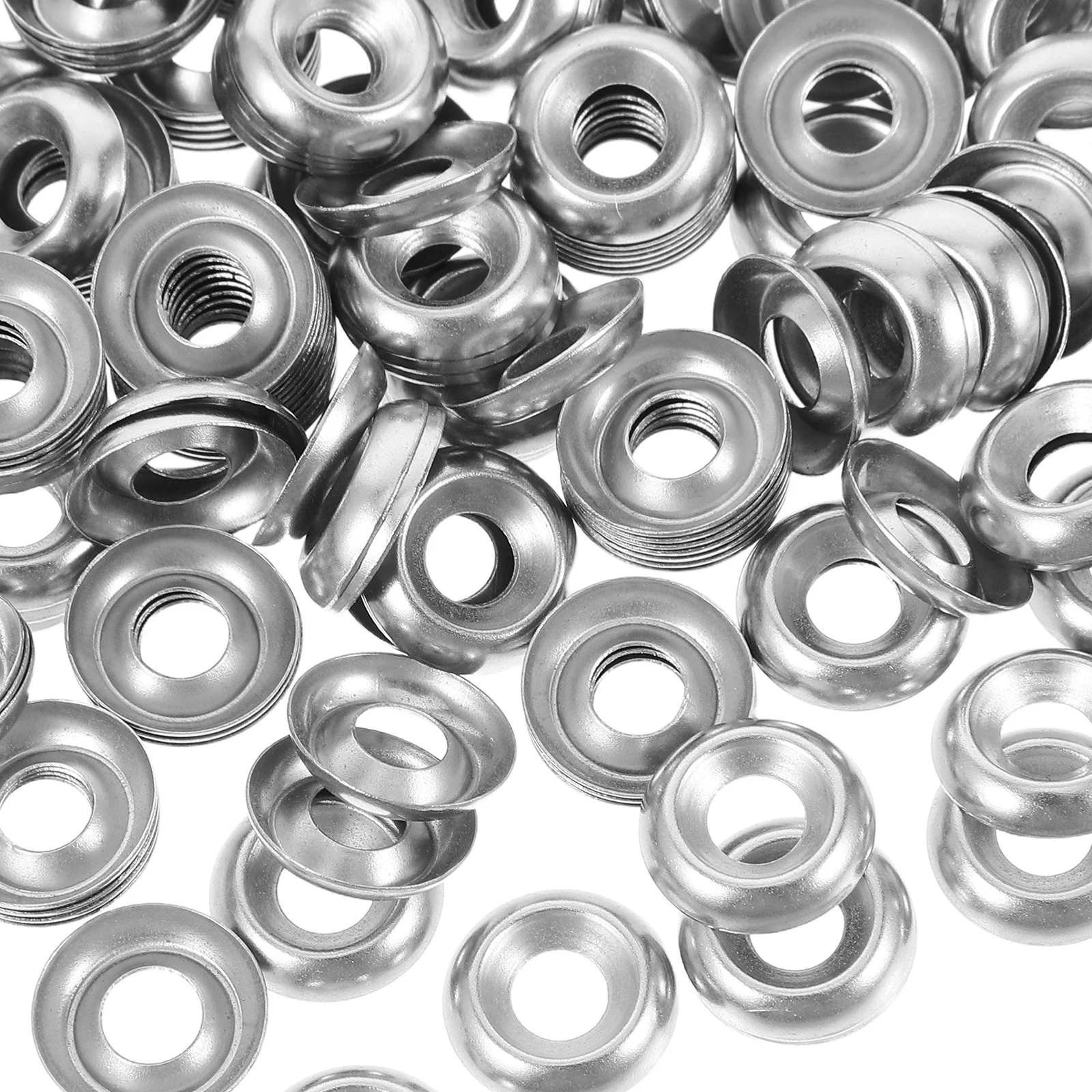 200 قطعة من غسالات المسمار المعدنية على شكل وعاء من الفولاذ المقاوم للصدأ لغسالة تشطيب الخشب الصناعي الميكانيكية #3