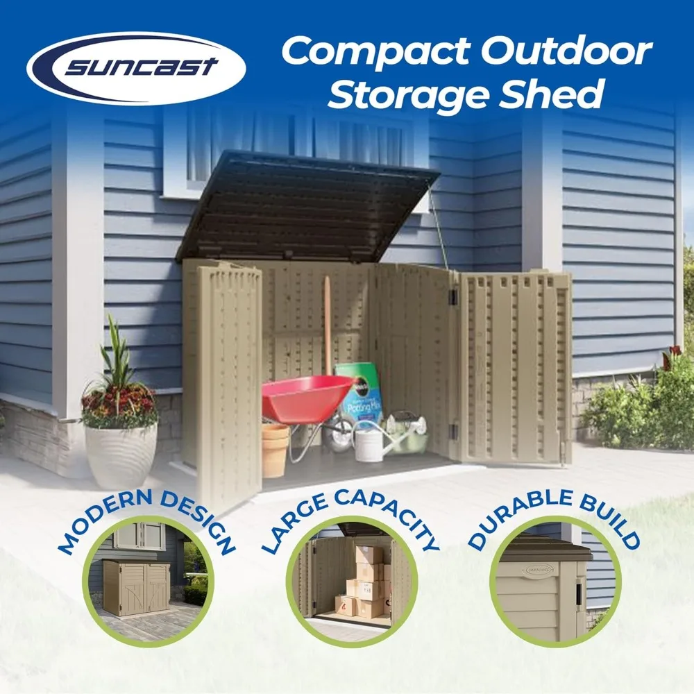 

Horizontal Shed, Compact Outdoor Storage System, 34 Cu. Ft. Capacity