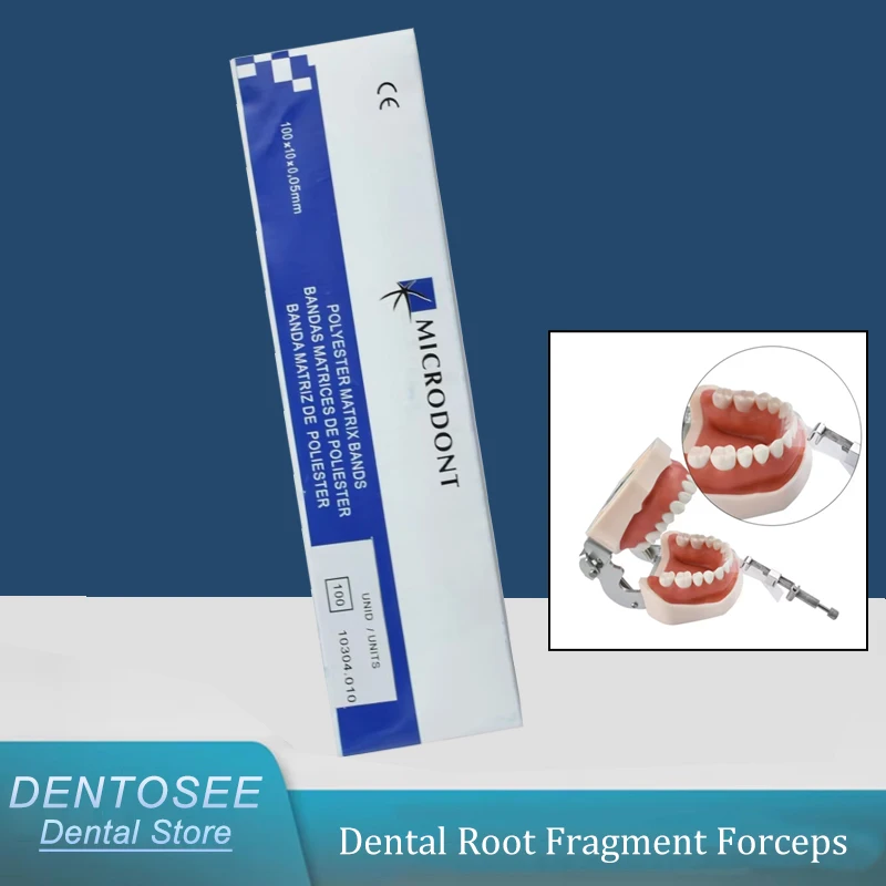 

100Pcs/Box Dental Polyester Matrix Bands for Molar Teeth Dental Matrix System Without Retainer Dental Lab Consumables